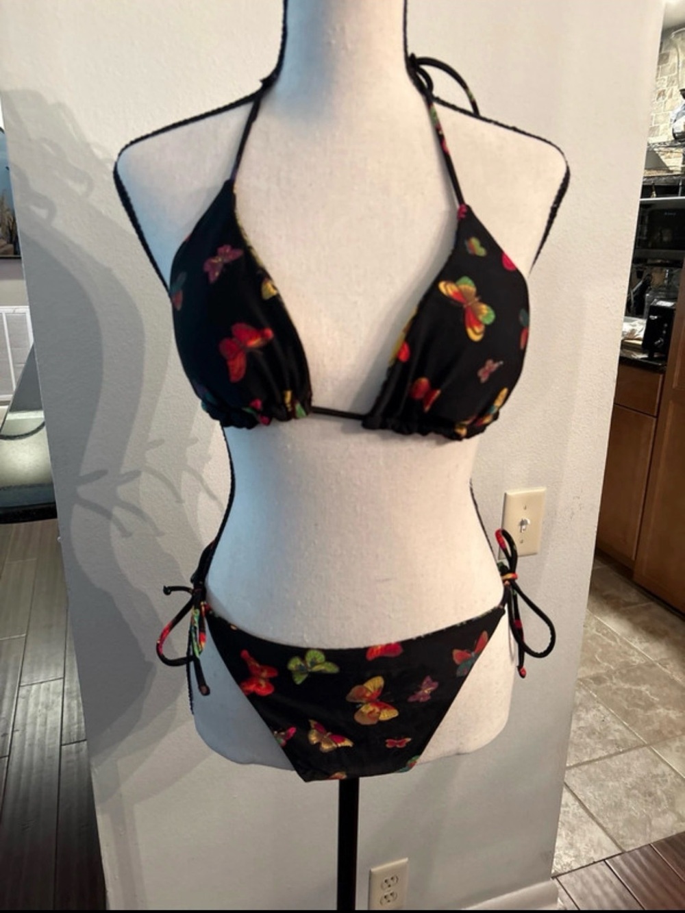 2 Peice Butterfly / Flowers - Reversible Bikini